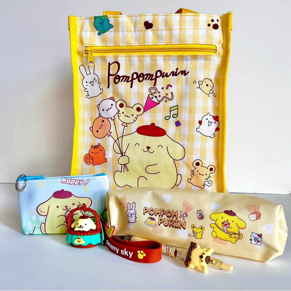 💛(POM305) Pompompurin Adorable 5-Piece Tote Bag Bundle! - Picture 13 of 13